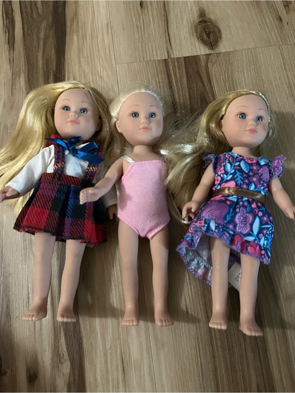 3 Cititoy 2015 Dolls 7” Vinyl Head and Body
